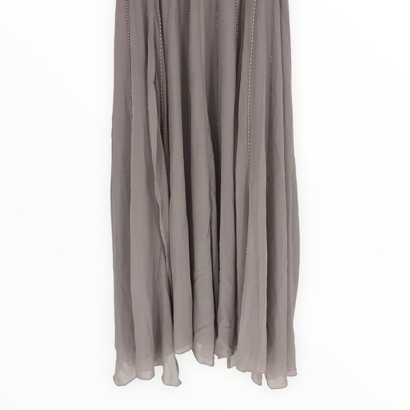 ASOS Maternity Beaded Drape Bodice Midaxi Dress size 16 NWT Embellished Sheer - Picture 8 of 16